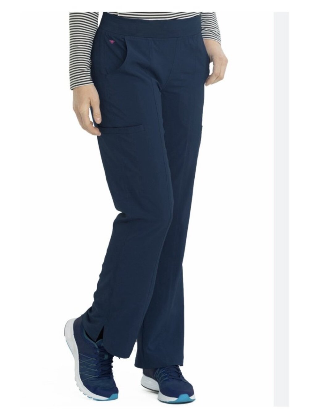 Med Couture Energy Quick Dry Stretch Women's Scrub Pants -5X Plus - Navy 8744